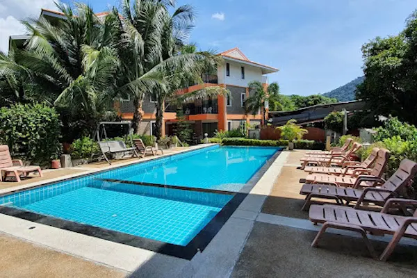 accommodation with swimming pool